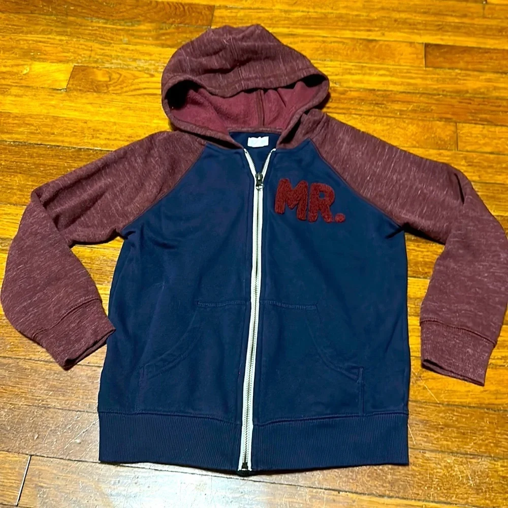 Gymboree Boys “Mr” Hoodie, Sz Small (5/6)